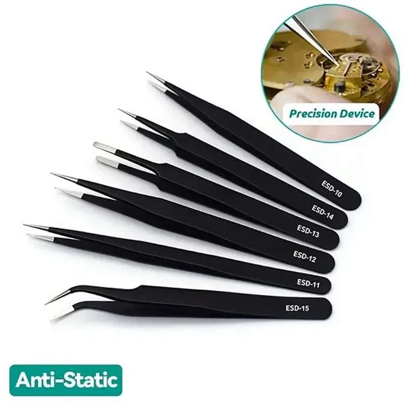 6pcs Precision Long Tweezers S - Electronics Repair Tools recensione e prezzo