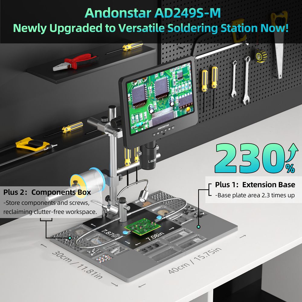 Andonstar AD249SM-Plus Trinocu - Electronics Repair Plus recensione e prezzo