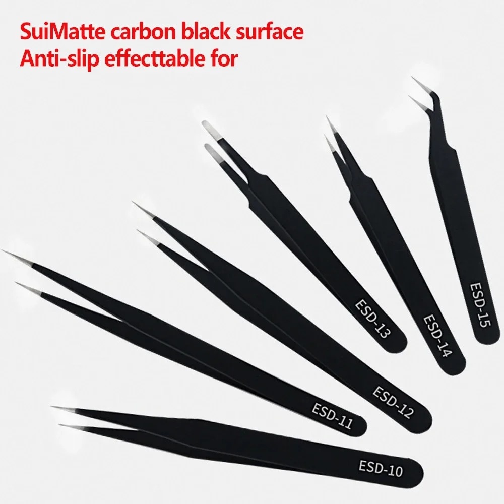 6pcs Precision Long Tweezers S - Electronics Repair Tools recensione e prezzo