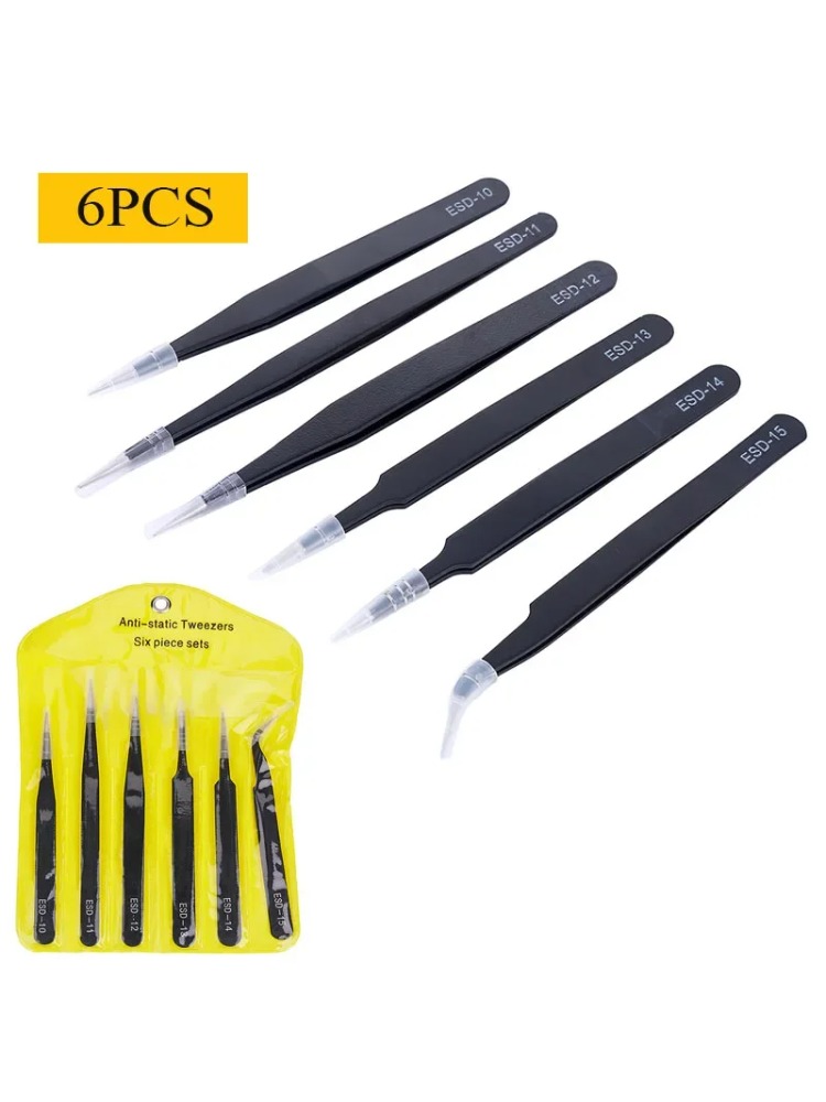 6pcs Precision Tweezers Set ES - Electronics Repair Tools recensione e prezzo