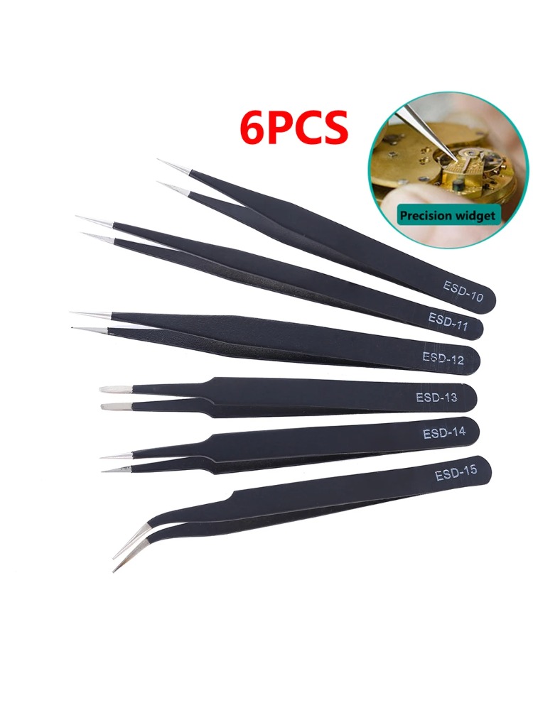 6pcs Precision Tweezers Set ES - Electronics Repair Tools recensione e prezzo