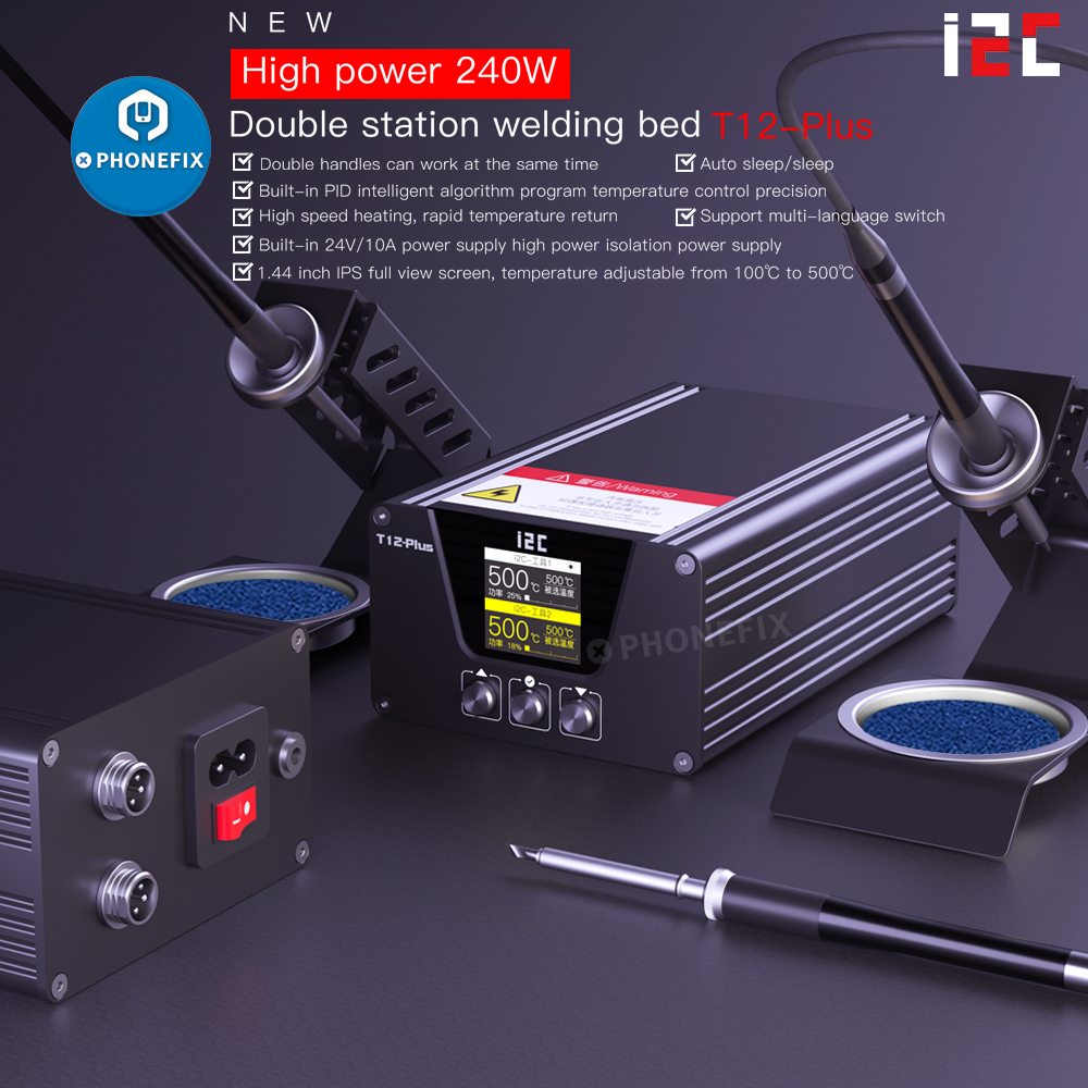 i2C T12 PLUS Soldering Station - Electronics Repair Plus recensione e prezzo